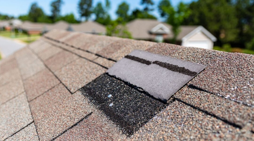 roof that has been damaged in a storm